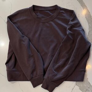 lululemon athletica softstreme perfectly oversized cropped crew *ribbed